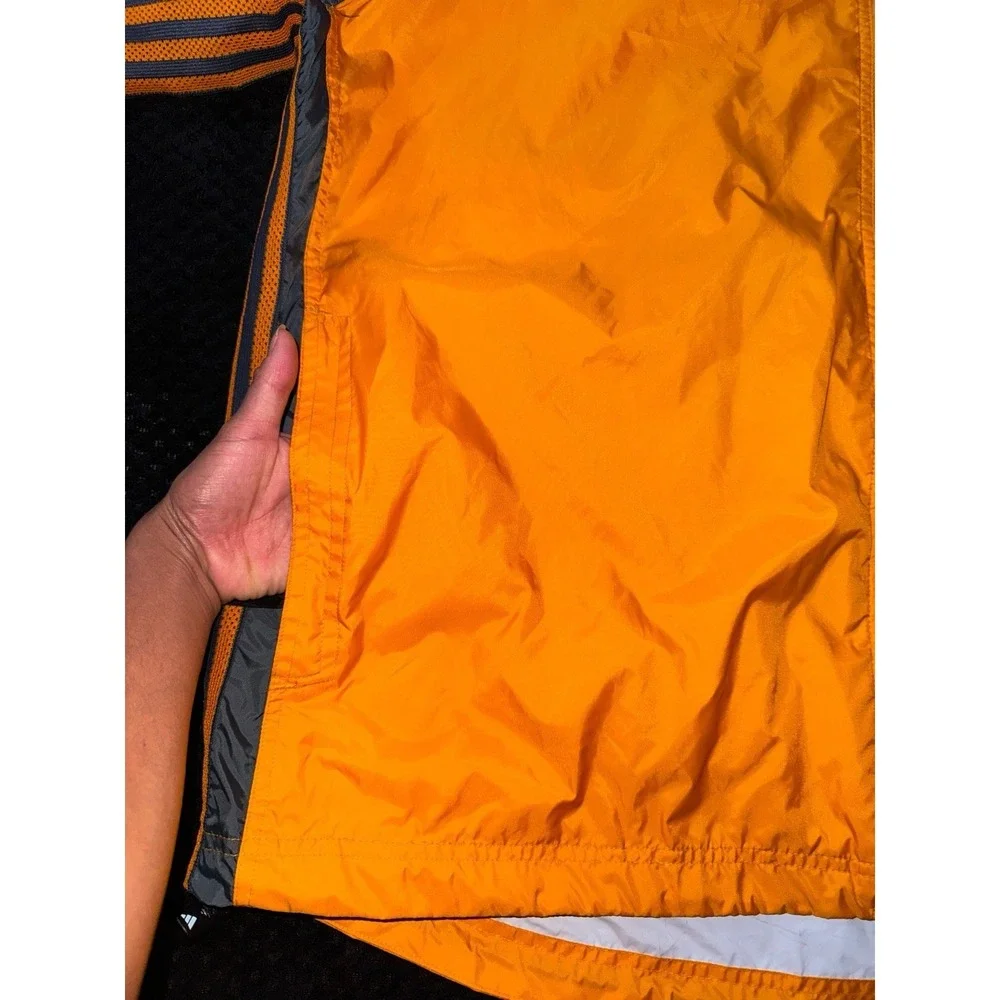 Adidas Mens Full Zip Wind Breaker Jacket Tech Shell Size 2XL